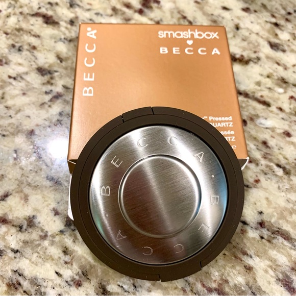 SMASHBOX X BECCA Shimmering Pressed Skin Perfector ROSE QUARTZ 0.24 oz Full Size - Picture 3 of 4